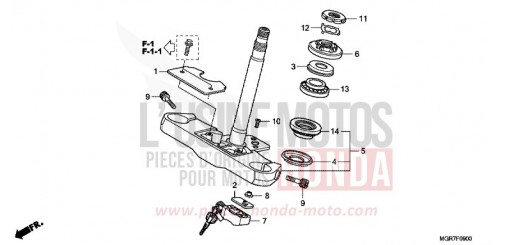 STEERING STEM VT750SB de 2011
